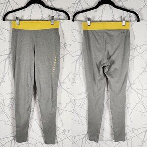 Nike Pro Livestrong Yellow & Gray High Rise Leggings